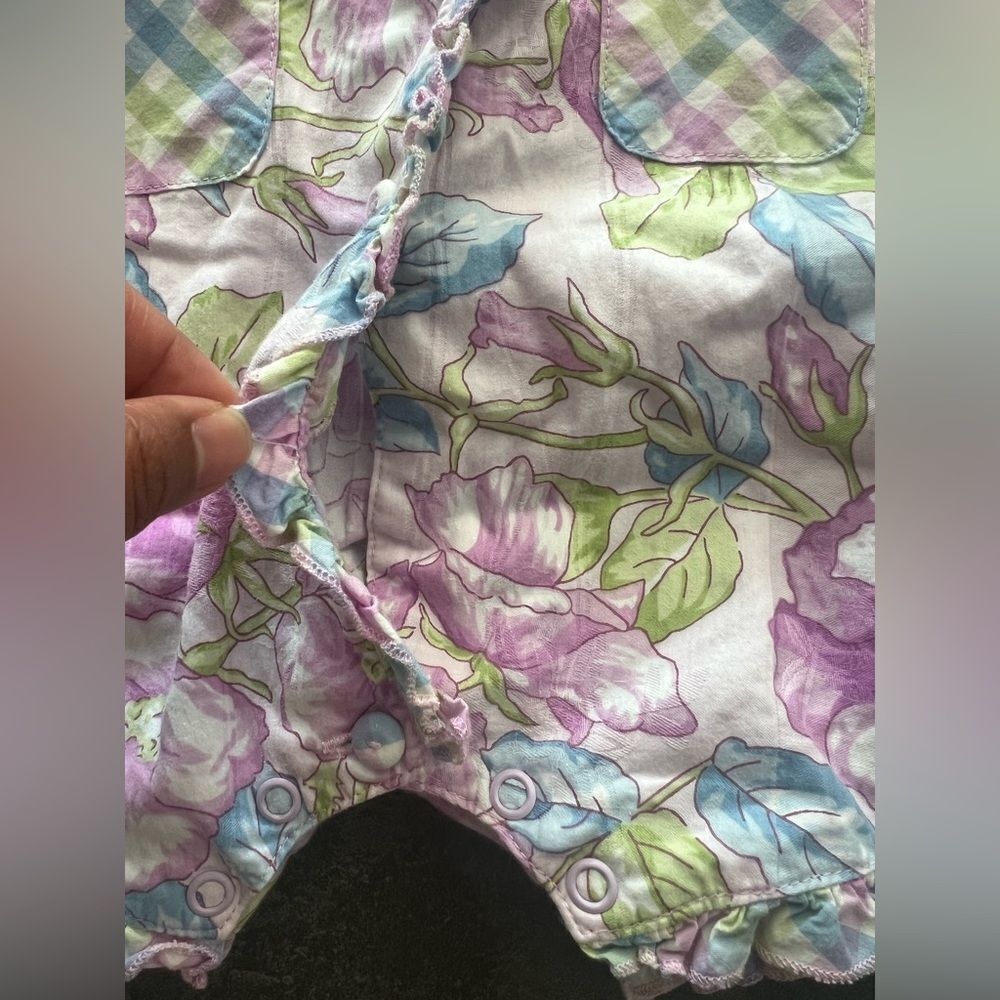 Baby Lulu Floral Ruffle Romper - Picture 4 of 5